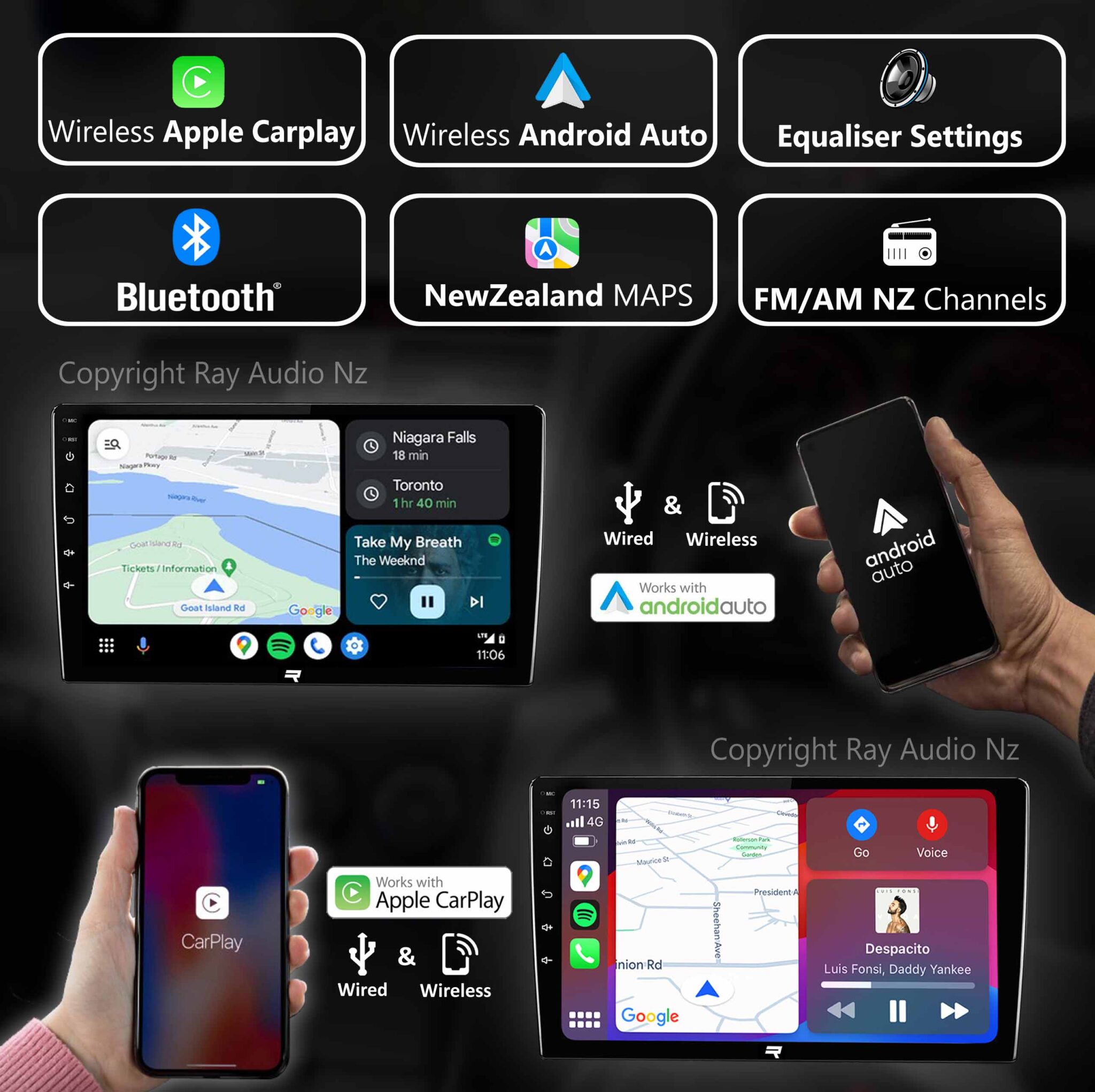 Apple Ray Ray Audio Holden Colorado 2017+ Apple CarPlay & Android Auto Bluetooth ...